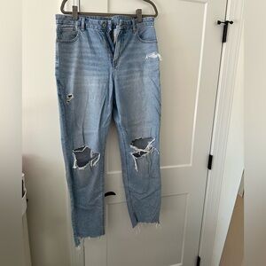 NWOT American Eagle Distressed Light Blue Jeans